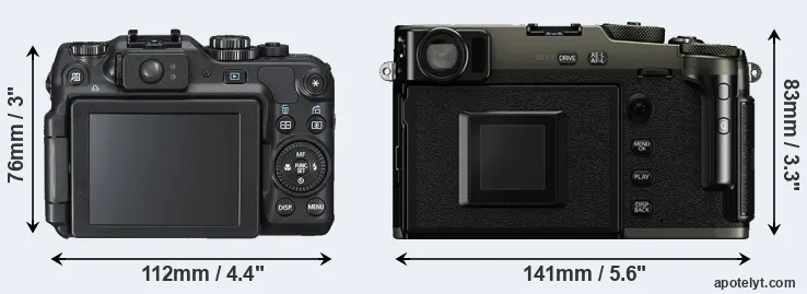 Comparison G12 or X-Pro3 rear