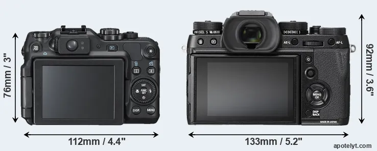 Comparison G12 or X-T2 rear