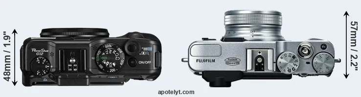 Compare G12 versus X20 top