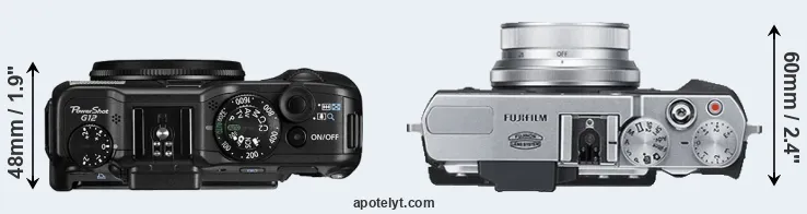 Compare G12 versus X30 top