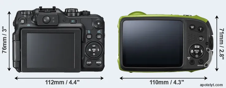 Comparison G12 or XP120 rear