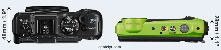 Compare G12 versus XP120 top