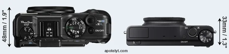 Compare G12 versus XQ1 top