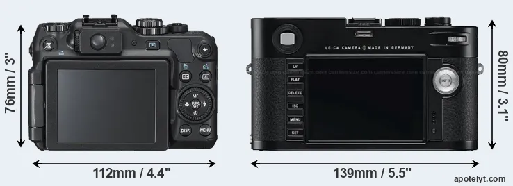 Comparison G12 or M Typ 240 rear