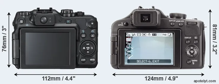 Comparison G12 or V-LUX 3 rear