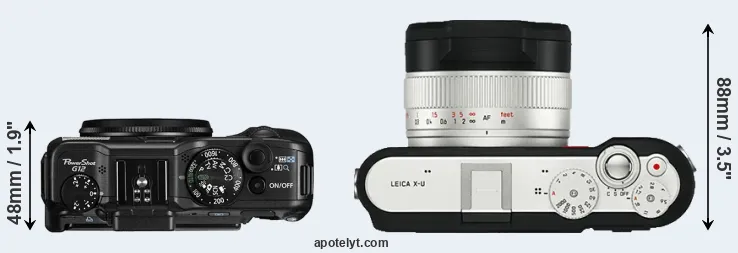 Compare G12 versus X-U Typ 113 top
