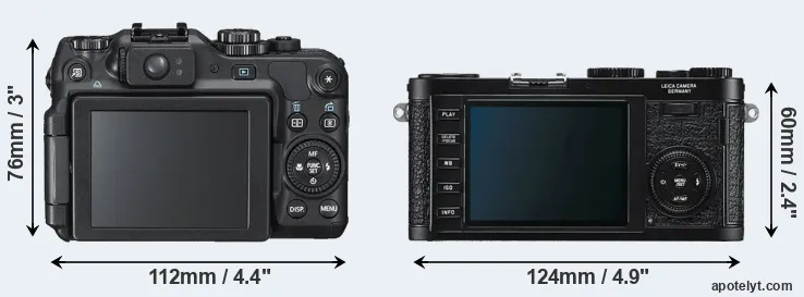 Comparison G12 or X1 rear
