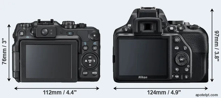 Comparison G12 or D3500 rear