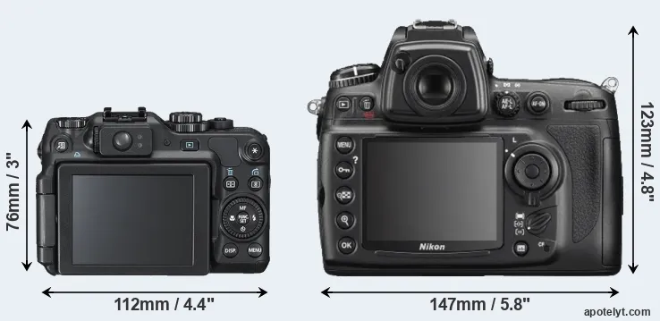 Comparison G12 or D700 rear