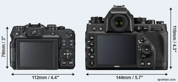 Comparison G12 or Df rear