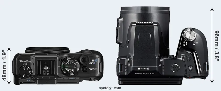 Compare G12 versus L840 top