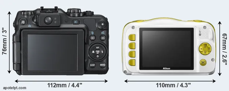 Comparison G12 or W150 rear
