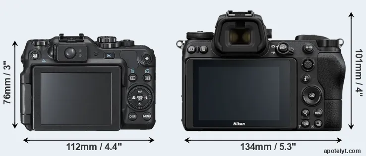 Comparison G12 or Z6 rear