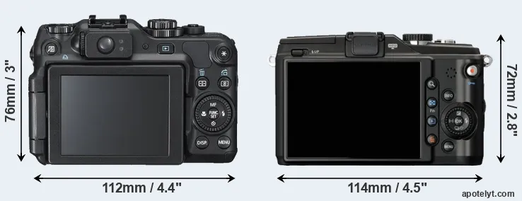 Comparison G12 or E-PL2 rear