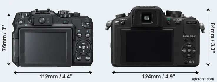 Comparison G12 or G10 rear