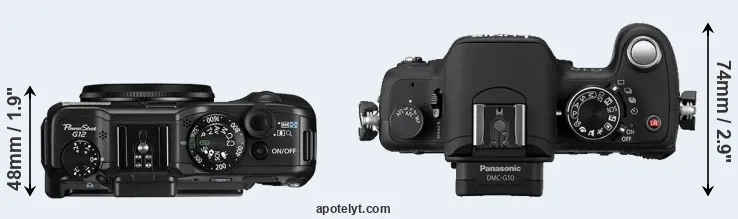 Compare G12 versus G10 top