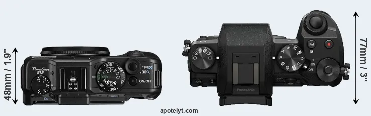 Compare G12 versus G7 top