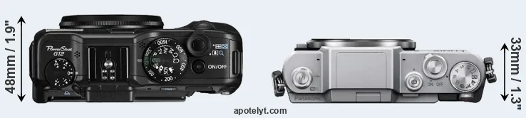 Compare G12 versus GF7 top