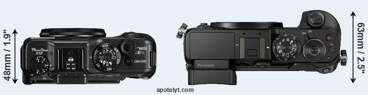 Compare G12 versus GX8 top