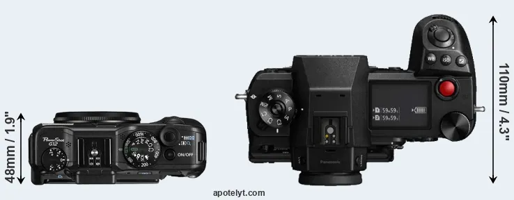 Compare G12 versus S1H top