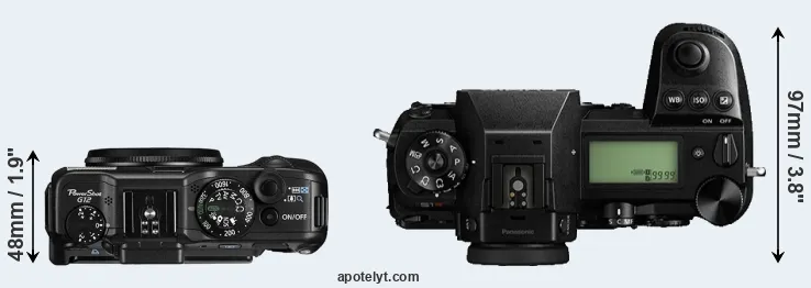 Compare G12 versus S1R top