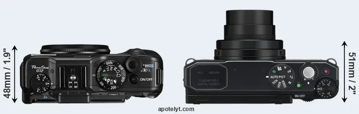 Compare G12 versus MX-1 top