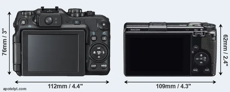 Comparison G12 or GR IIIx rear