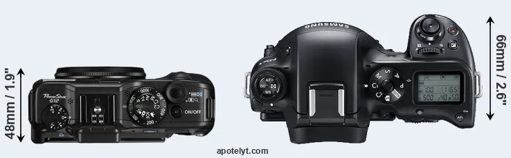 Compare G12 versus NX1 top