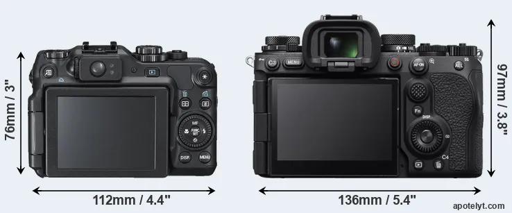 Comparison G12 or A9 III rear