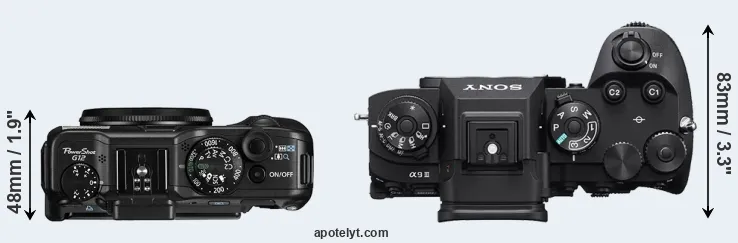 Compare G12 versus A9 III top