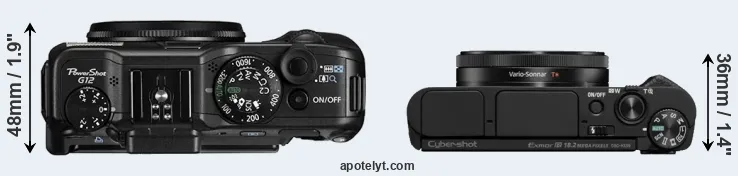 Compare G12 versus HX99 top