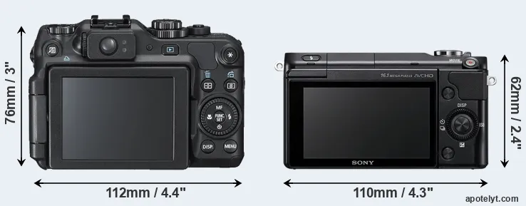 Comparison G12 or NEX-3N rear