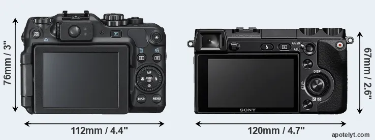 Comparison G12 or NEX-7 rear