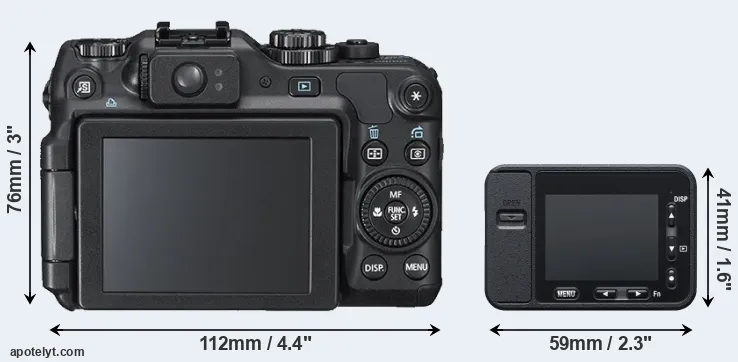 Comparison G12 or RX0 rear