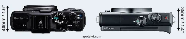 Compare G15 versus M100 top