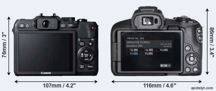 Comparison G15 or R50 rear