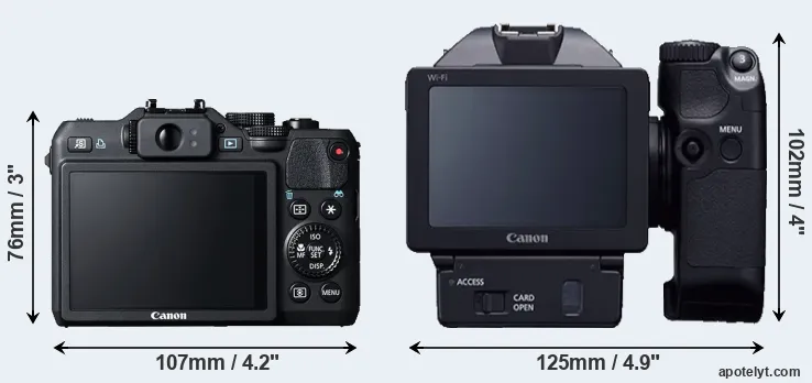 Comparison G15 or XC10 rear