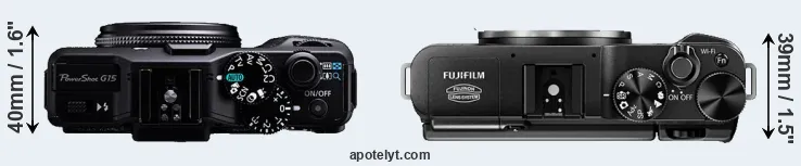 Compare G15 versus X-M1 top