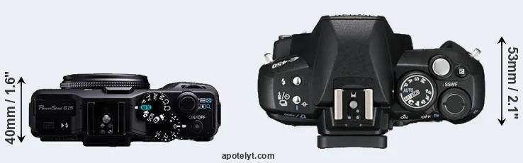 Compare G15 versus E-450 top