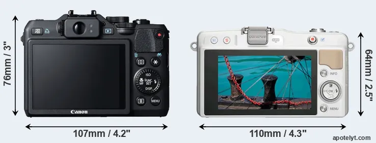 Comparison G15 or E-PM2 rear