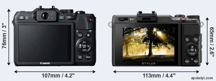 Comparison G15 or XZ-2 rear