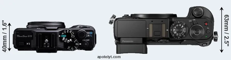 Compare G15 versus GX8 top