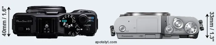 Compare G15 versus GX800 top
