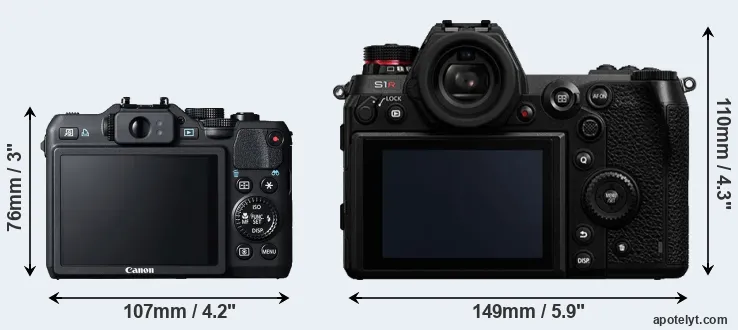 Comparison G15 or S1R rear