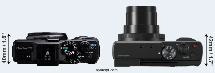 Compare G15 versus ZS80 top