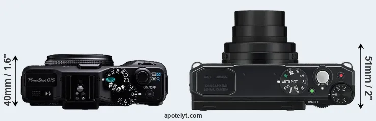 Compare G15 versus MX-1 top