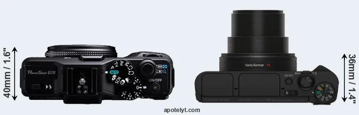 Compare G15 versus HX80 top