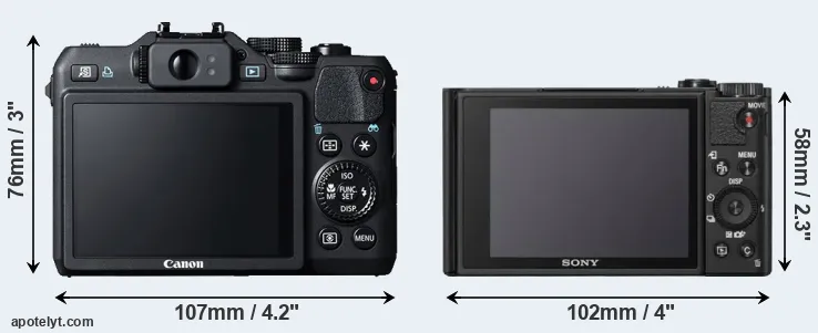 Comparison G15 or WX800 rear