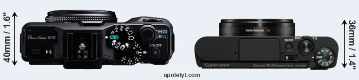 Compare G15 versus WX800 top