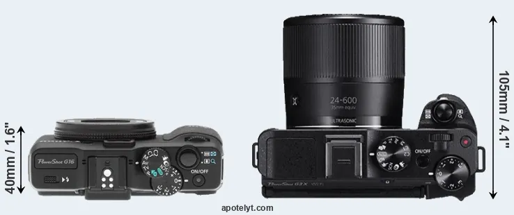 Compare G16 versus G3X top